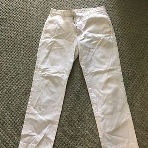 White chinos j. Crew